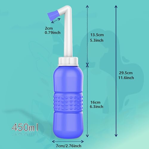 2PCS Pink+Blue Portable Bidets +Water Seal Cap (2 Count)