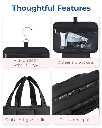 Travel Toiletry Bag with Jewelry Organizer
