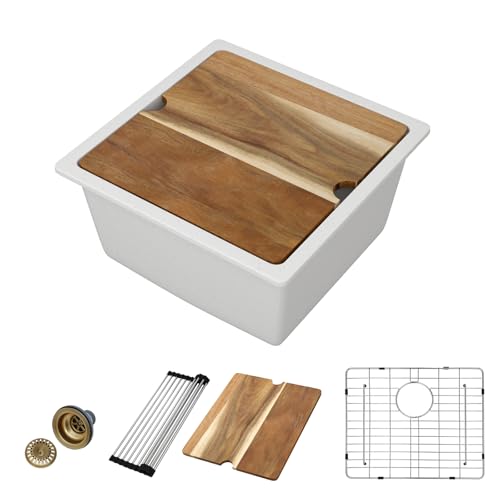 18 White Undermount Bar Sink