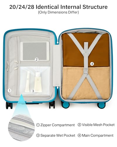 20 Inch Expandable Carry On Luggage