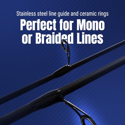 2 Piece IM6 Carbon Fishing Rod and Reel Combo for Bass