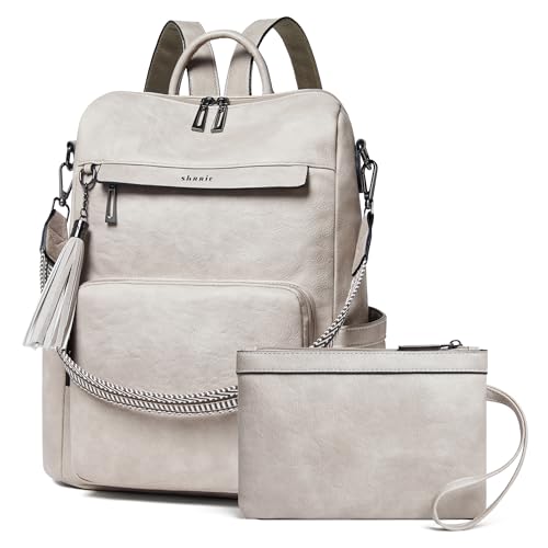 Vegan Leather Laptop Backpack for Women 15.6 inch Work Backpack Fashion Travel Backpack Purse for Travel College Work