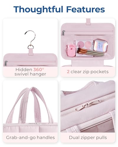 Travel Toiletry Bag with Jewelry Organizer
