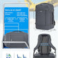18" Travel Backpack Airlines Approved Personal Item Bag Women Grey
