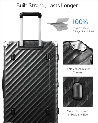 Expandable Trunk Checked Suitcase