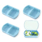 4PCS Small Pill Case Travel Pill Box Cute Pill Organizer for Purse Portable Daily Medicine Organizer 2 Compartment Pill Holder for Vitamins (4 Count)