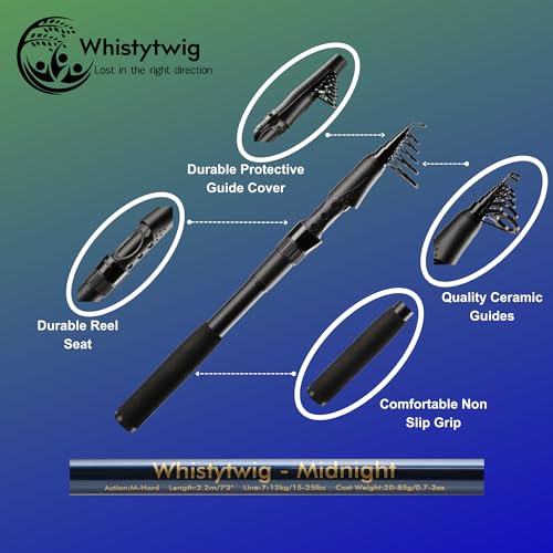 Carbon Fiber Telescopic Fishing Rod 7.2ft