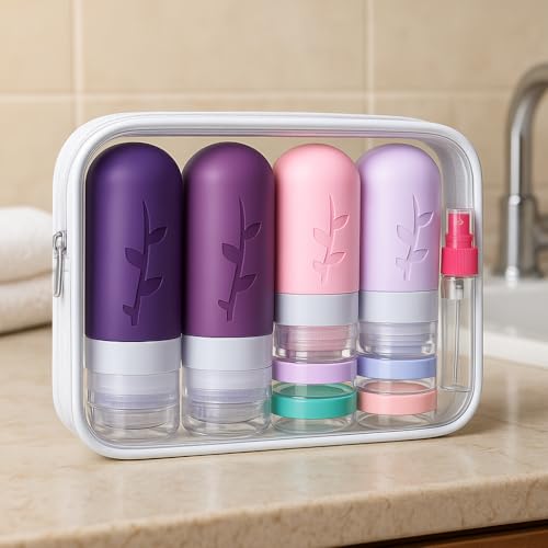 TSA Approved Travel Containers for Toiletries (18 Count)
