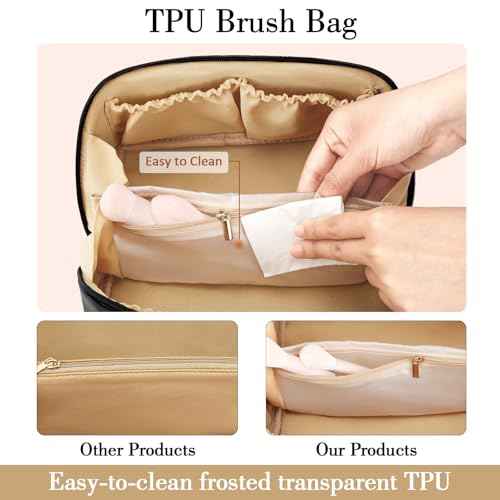 Initial Makeup Bag Personalized Gift for Women Teen Girls