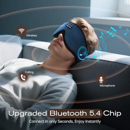 3D Sleep Mask with Bluetooth Headphones