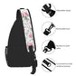 Sling Bag Vintage Floral Hiking Daypack Crossbody Shoulder Backpack Travel Chest Pack for Men Women