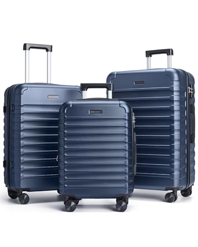 Luggage Sets 3 Pcs Suitcase with Wheels (3 Count)