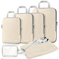 6 Piece Compression Packing Cubes with Shoe Bag (6 Count)