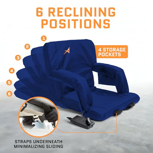 Heated Stadium Seats for Bleachers with Back Support