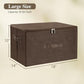Fabric Storage Bins with Zipper Lids