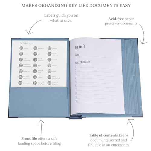The Folio® Important Document Organizer by Savor (2 Count)