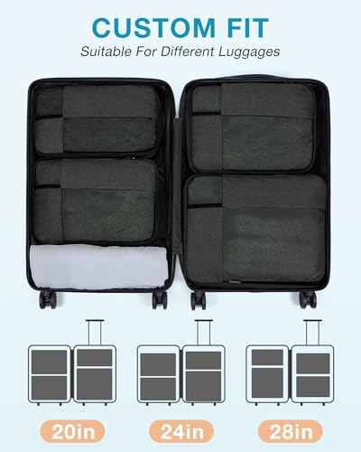 Compression Packing Cubes for Travel (4 Count)