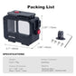 Aluminum Waterproof Case for GoPro HERO13 Black HERO12 HERO11 HERO10 HERO9 Action Camera 80M Deep Waterproof Horizontal and Vertical Shooting Switch