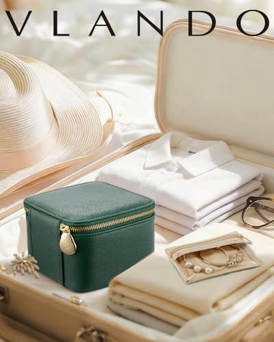 Travel Jewelry Case with Clear 6 Velvet Bags