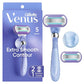 Deluxe Smooth Swirl Women's Razor Handle + 2 Blade Refills