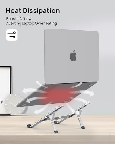 Innovative & Ultra Compact】SODI Foldable Laptop Stand for Desk