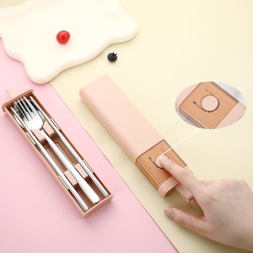 Travel Utensils with Case (4 Count)