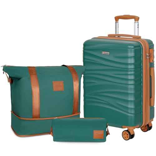 Expandable 22x14x9 Airline Approved 21" Carry On Luggage Set (3 Count)
