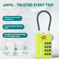 TSA Approved Luggage Locks with Search Alert Indicator (2 Count)