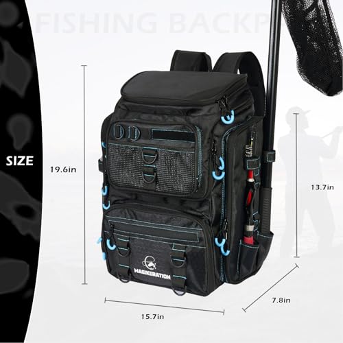 Fishing Backpack with Rod Holders