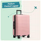 Boren Expandable Hardside Rugged Travel Luggage with 8 Spinner Wheels