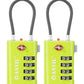 TSA Approved Luggage Locks with Search Alert Indicator (2 Count)