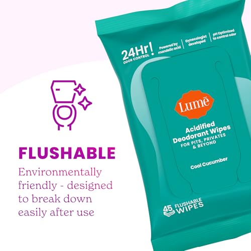 Acidified Deodorant Wipes (45 Count)