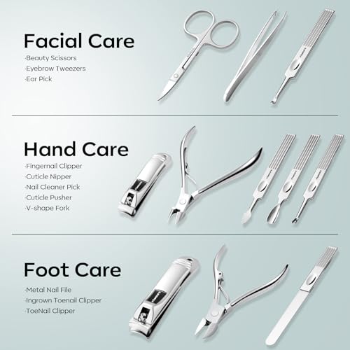 Stainless Steel Manicure Set 11 (11 Count)