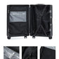 26 Inch Checked Zipperless Luggage with Cup Holder