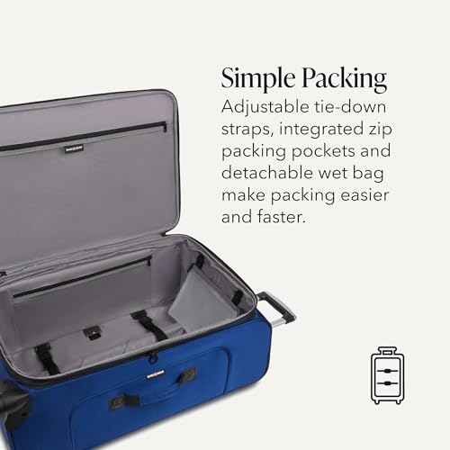 Sion Softside Expandable Spinner Luggage Durable Lightweight Travel Suitcase