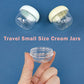 Travel Jars for Creams 9PCS Travel Size Containers for Toiletries Cream Jars Refillable Leak (9 Count)