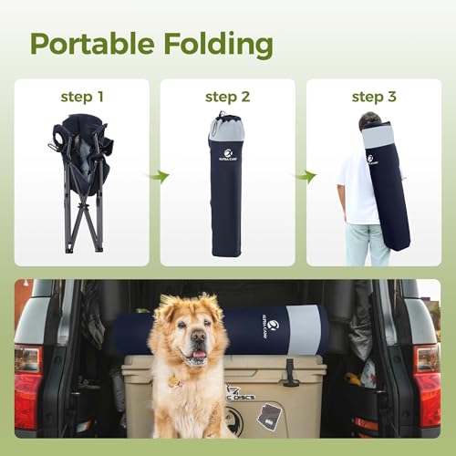 Oversized Fully Padded Camping Chairs with Lumbar Support (2 Count)