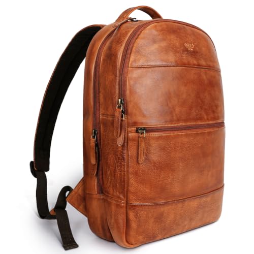Genuine Leather Backpack for Men and Women
