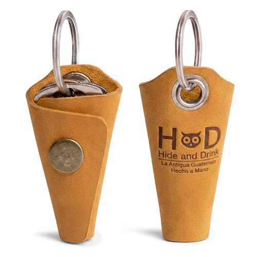 Full Grain Leather Wrap Keychain