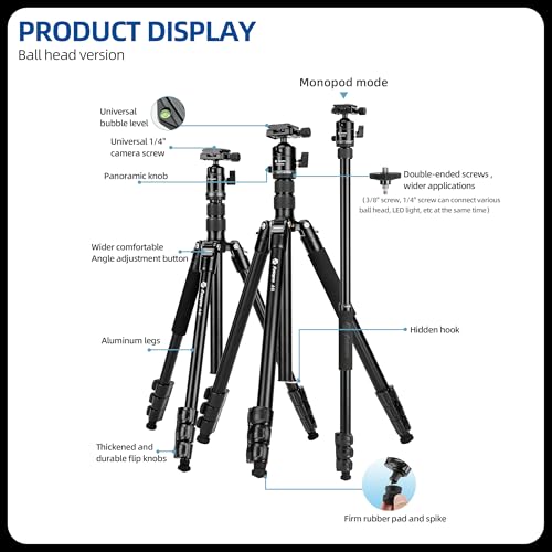 73" Camera Tripod