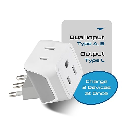 Italy Travel Plug Adapter (3 Count)