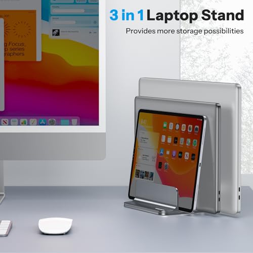 3 Slot Multiple Vertical Laptop Stand