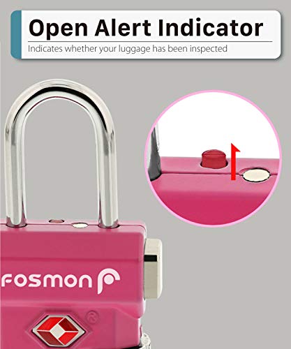 TSA Accepted Luggage Locks (4 Count)