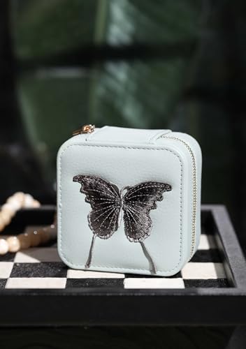 Travel Jewelry Organizer Boxes for Women Small Portable Necklace Earrings Bracelet Rings Travel Case Best Friend Birthday Gifts for Women Trendy
