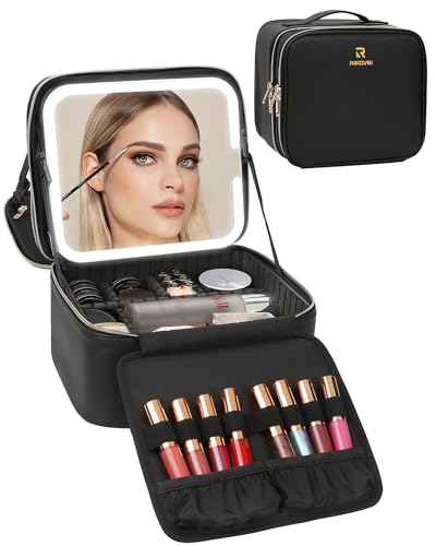 Makeup Bag with LED Mirror