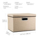 Collapsible Storage Cubes with Lids [1
