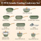 17Pcs Green Induction Cookware Set