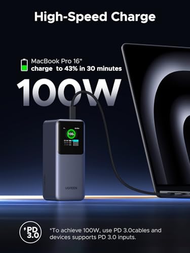 Nexode 20000mAh 130W Portable PD Power Bank for MacBook Pro 16