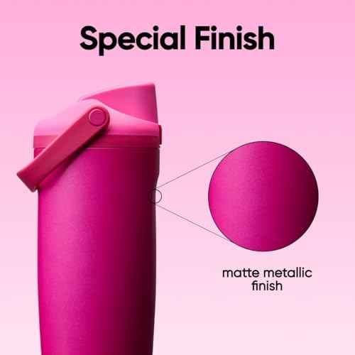 FreeSip Sway Insulated Stainless Steel Water Bottle with Two