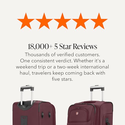 Sion Softside Expandable Spinner Luggage Durable Lightweight Travel Suitcase (2 Count)